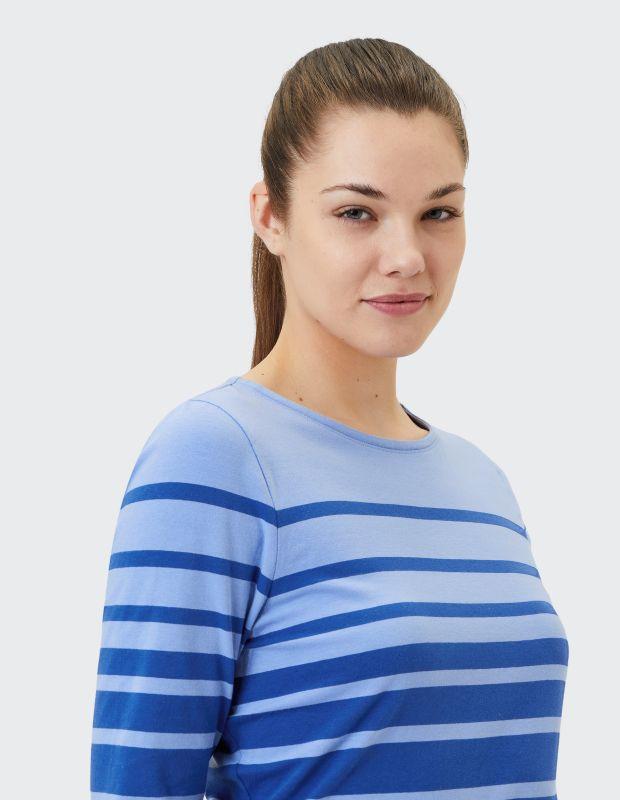 Joy Sportswear 3/4-Arm-Shirt LISA Shirt Mit Zweifarbigem Ringeldesign