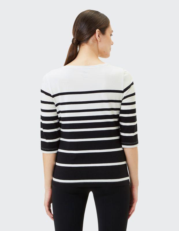 Joy Sportswear 3/4-Arm-Shirt LISA Shirt Mit Zweifarbigem Ringeldesign