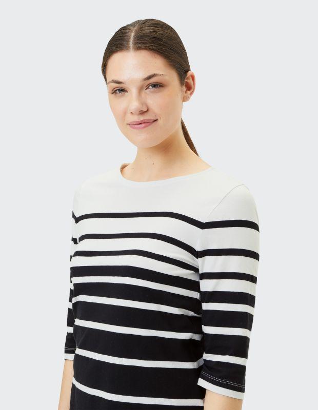 Joy Sportswear 3/4-Arm-Shirt LISA Shirt Mit Zweifarbigem Ringeldesign