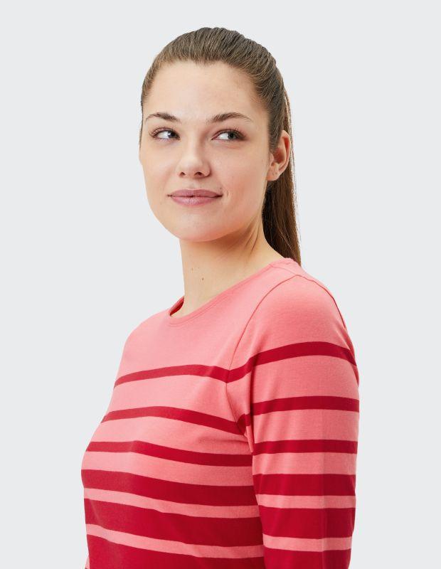 Joy Sportswear 3/4-Arm-Shirt LISA Shirt Mit Zweifarbigem Ringeldesign