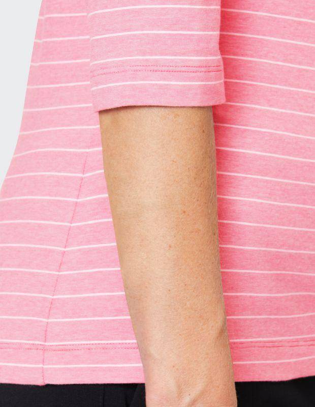 Joy Sportswear 3/4-Arm Shirt LOTTE 3/4-Arm Shirt Mit Modernem Ringel-Design