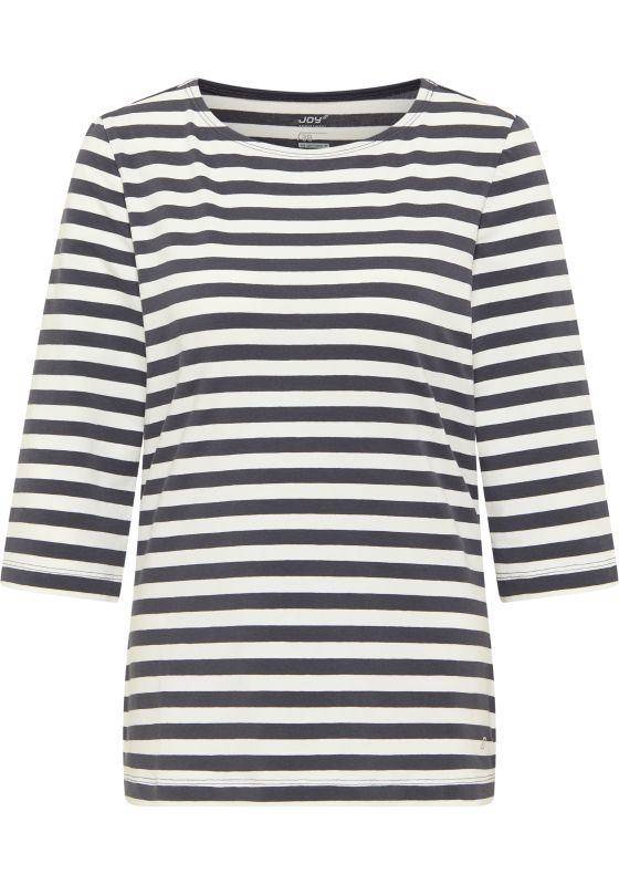 Joy Sportswear 3/4-Arm-Shirt MALINA 3/4-Arm-Shirt Mit Modernem Ringeldessin