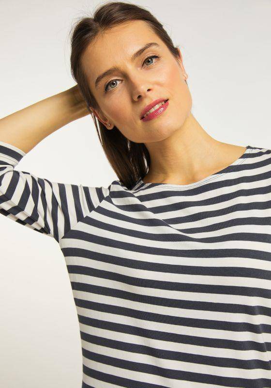 Joy Sportswear 3/4-Arm-Shirt MALINA 3/4-Arm-Shirt Mit Modernem Ringeldessin