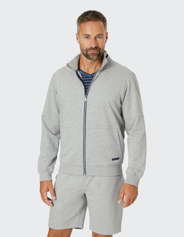 Joy Sportswear Jacke SVEN Sweatjacke mit Kontraststreifen im Kragen