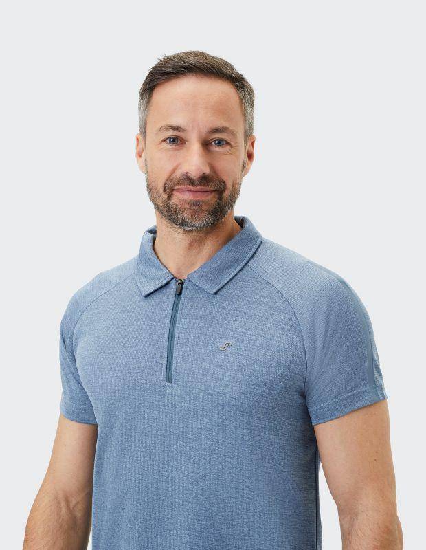 Joy Sportswear Poloshirt IVO Aktives Zip - Poloshirt