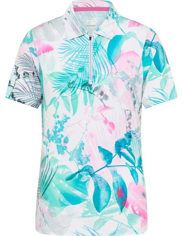 Joy Sportswear Poloshirt EDDA Sportives Poloshirt Mit Tropischem Druckmotiv