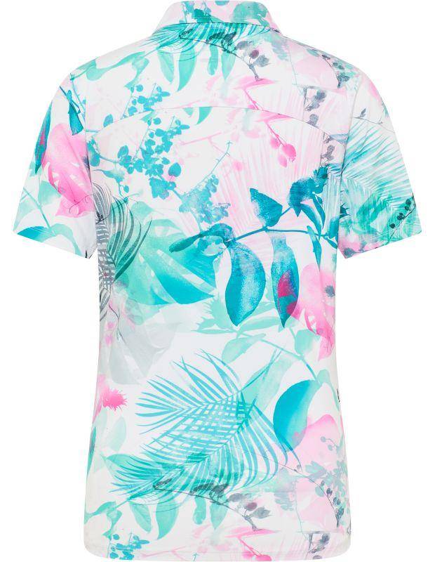 Joy Sportswear Poloshirt EDDA Sportives Poloshirt Mit Tropischem Druckmotiv