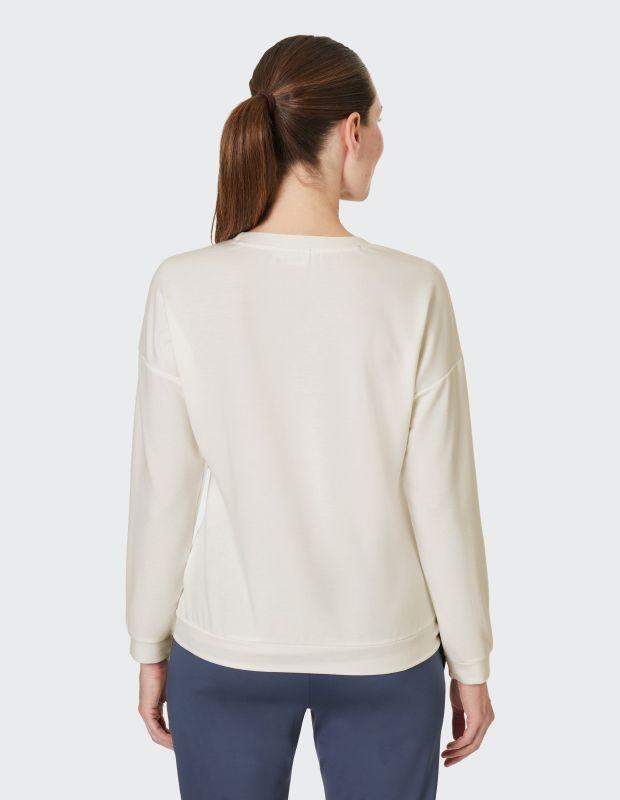 Joy Sportswear Sweatshirt RIKE Softes Sweatshirt Mit Glanz Paspel