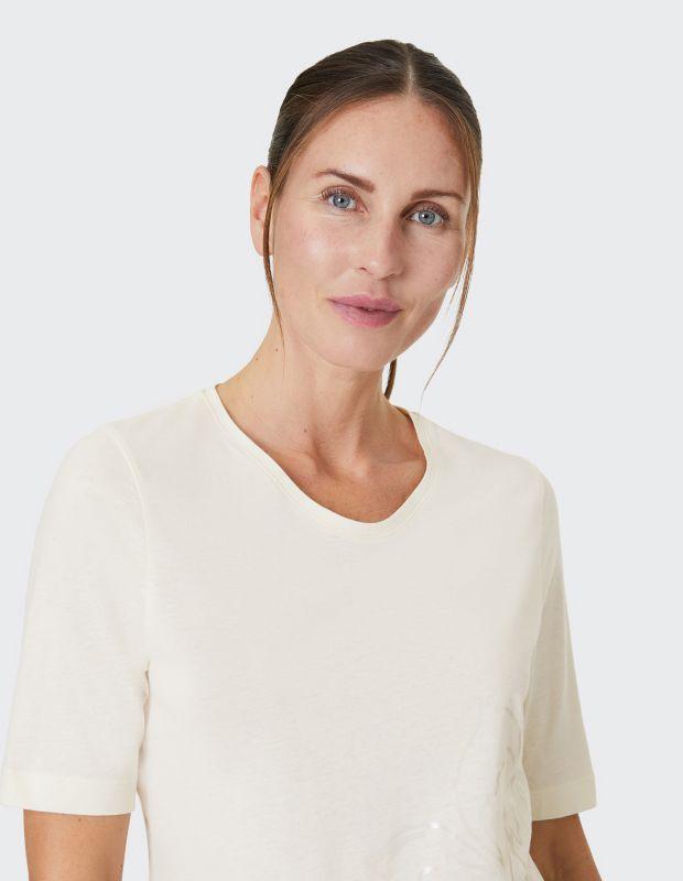 Joy Sportswear T-Shirt CHLOE T-Shirt Mit Schillerndem Blumendruck