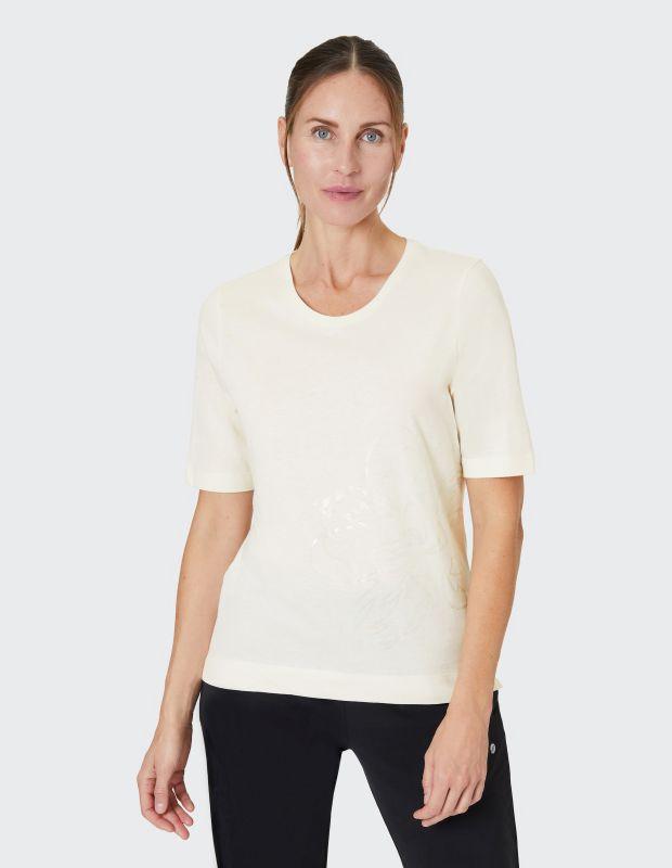Joy Sportswear T-Shirt CHLOE T-Shirt mit schillerndem Blumendruck