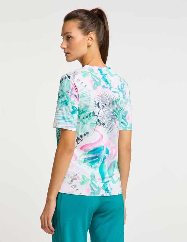 Joy Sportswear T-Shirt CLARA Rundhalsshirt Mit Tropischem Druckmotiv