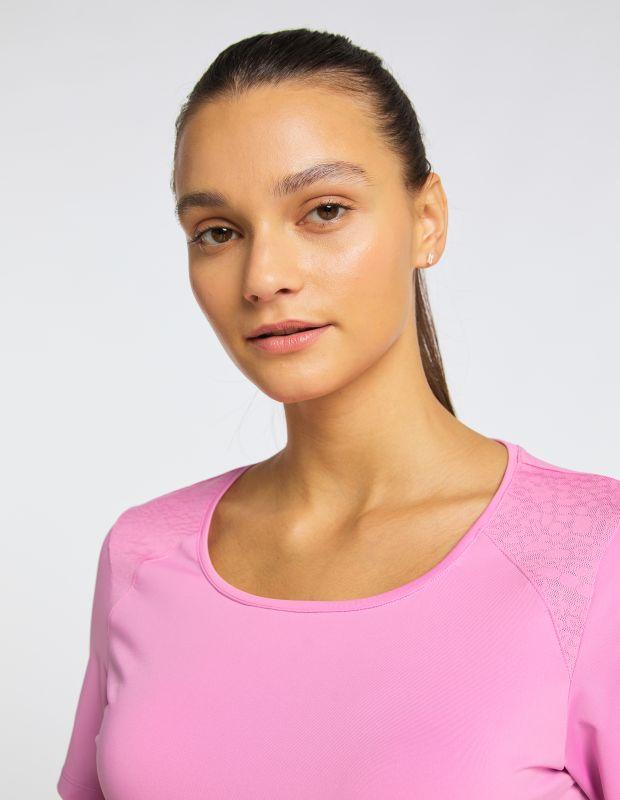 Joy Sportswear T-Shirt HANNA Sportives T-Shirt Mit Jacquardeinsatz