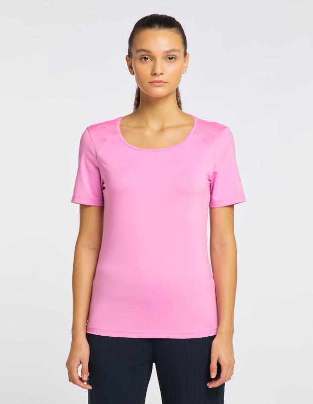 Joy Sportswear T-Shirt HANNA Sportives T-Shirt mit Jacquardeinsatz