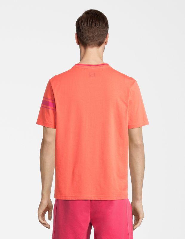 Joy Sportswear T-SHIRT JERSEY G-Style T-Shirt Mit Streifen- Und Label Print