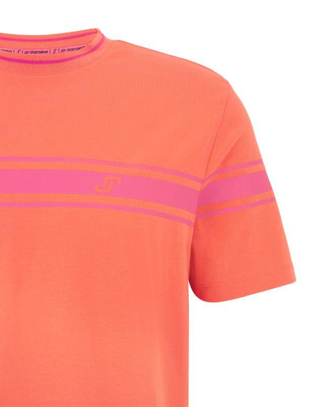 Joy Sportswear T-SHIRT JERSEY G-Style T-Shirt Mit Streifen- Und Label Print