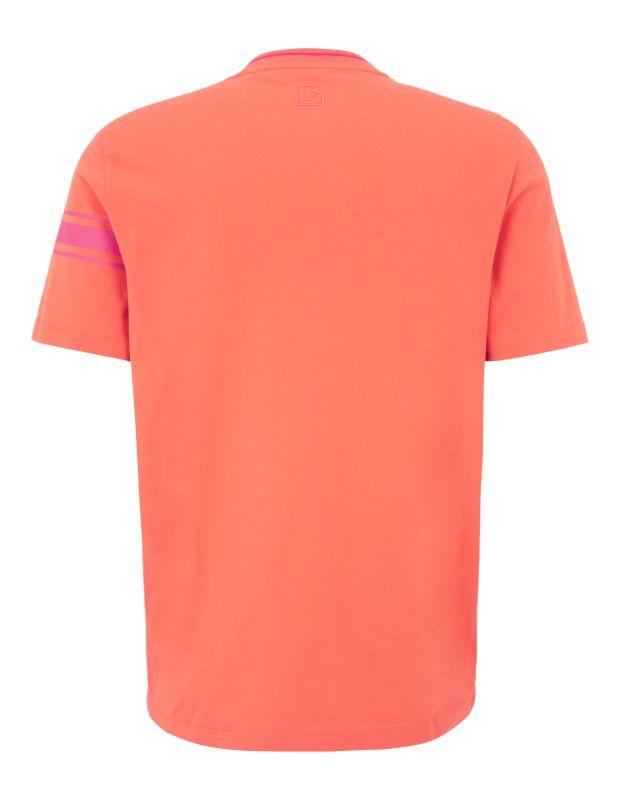 Joy Sportswear T-SHIRT JERSEY G-Style T-Shirt Mit Streifen- Und Label Print