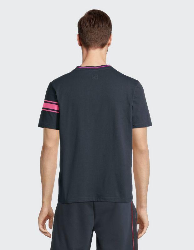 Joy Sportswear T-SHIRT JERSEY G-Style T-Shirt Mit Streifen- Und Label Print