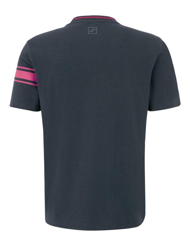 Joy Sportswear T-SHIRT JERSEY G-Style T-Shirt Mit Streifen- Und Label Print