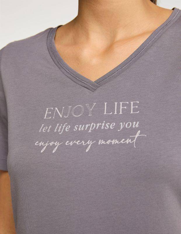 Joy Sportswear T-Shirt JIL Stilvolles T-Shirt Mit Abgerundetem Saum