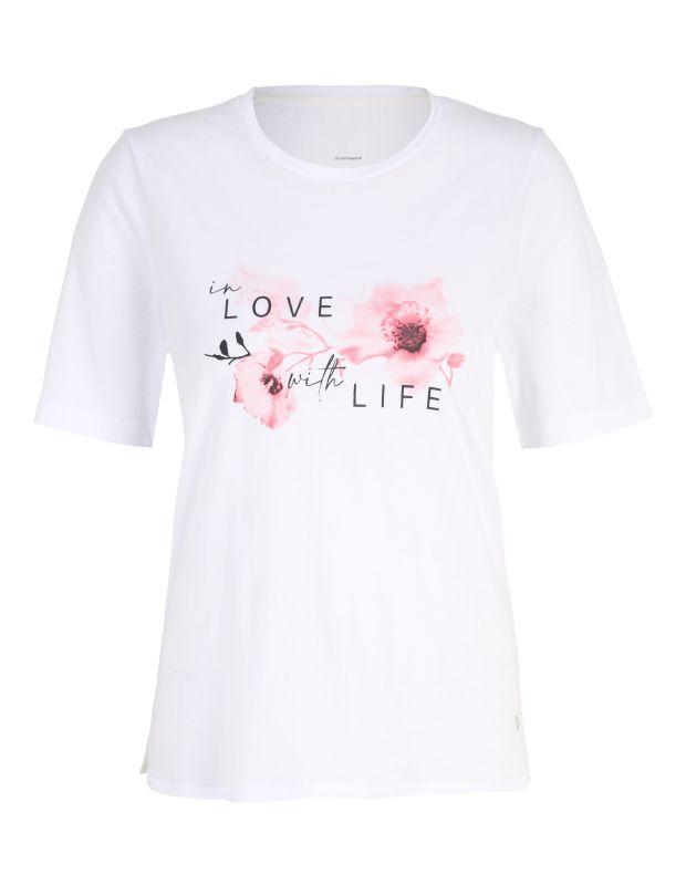 Joy Sportswear T-Shirt LUZIE Lockeres Shirt Mit Floralem Front-Print