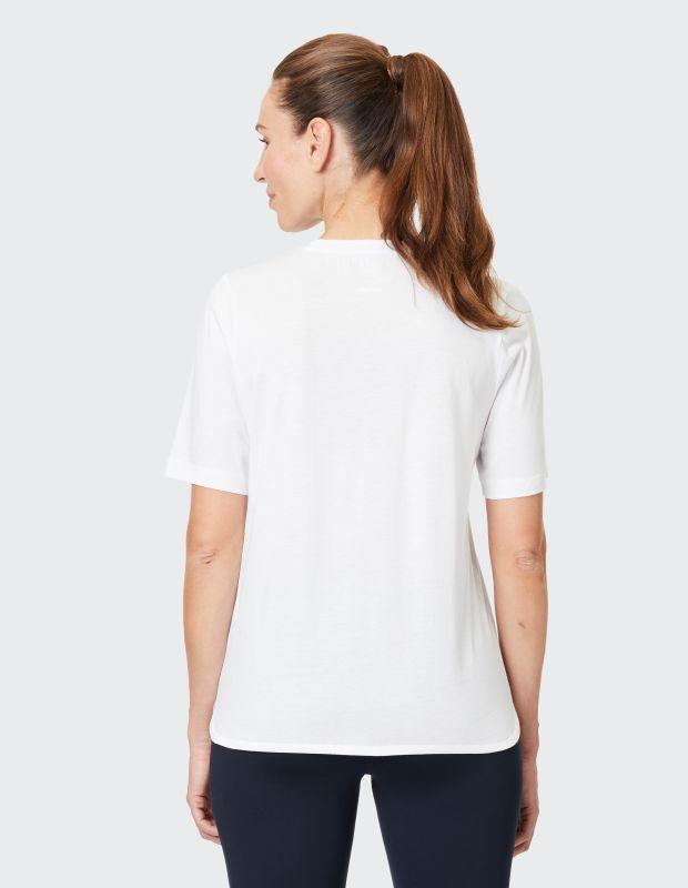 Joy Sportswear T-Shirt LUZIE Lockeres Shirt Mit Floralem Front-Print