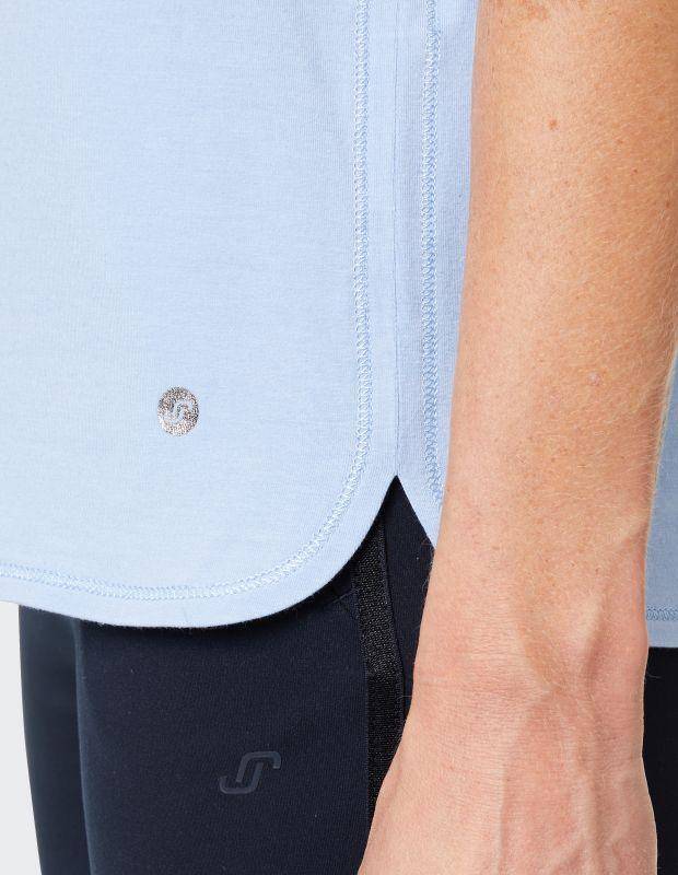 Joy Sportswear T-Shirt LUZIE Lockeres Shirt Mit Floralem Front-Print