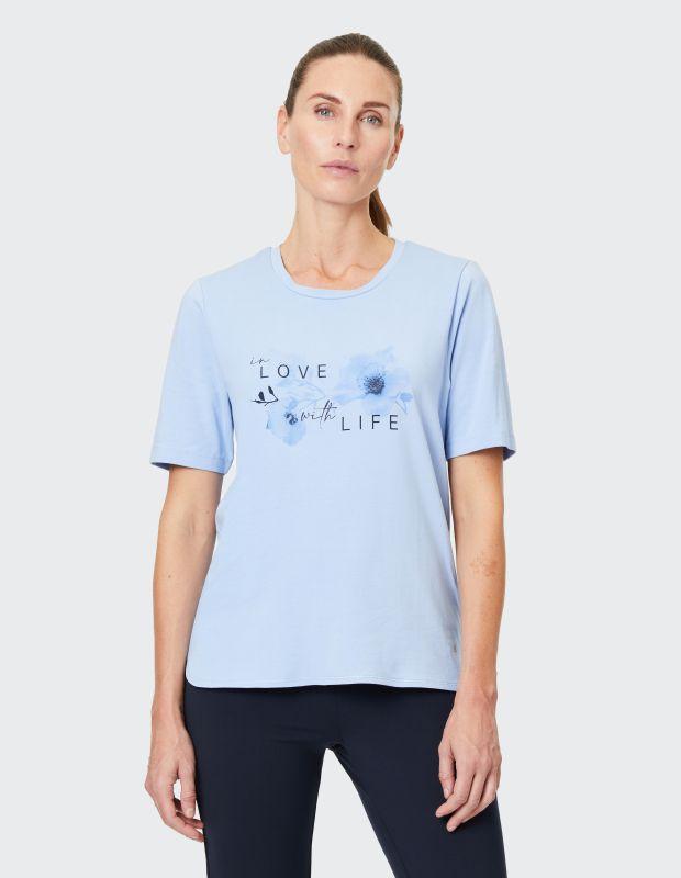 Joy Sportswear T-Shirt LUZIE Lockeres Shirt mit floralem Front-Print