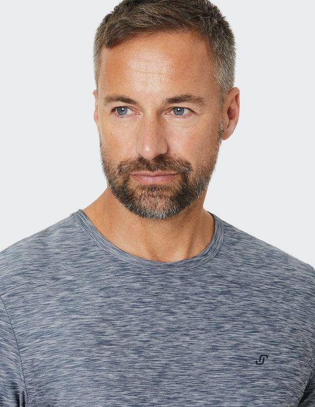 Joy Sportswear T-Shirt VITUS Frischer Look Durch Meliertes Material