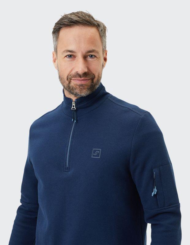 Joy Sportswear Troyer WENKO Sportiver Troyer Im Denim Look