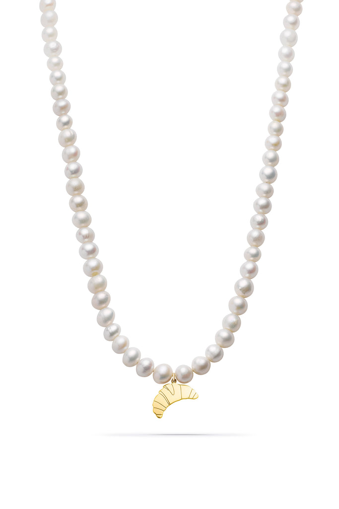 JUKSEREI CROISSANT PEARL NECKLACE