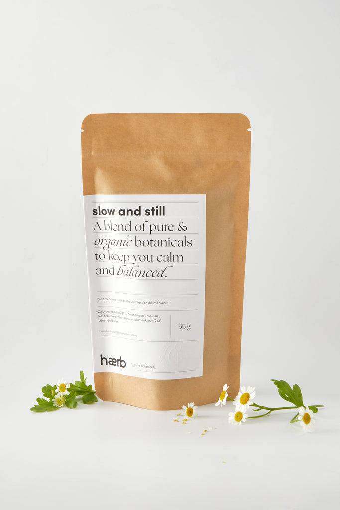 JUKSEREI HÆRB · ORGANIC TEA SLOW & STILL