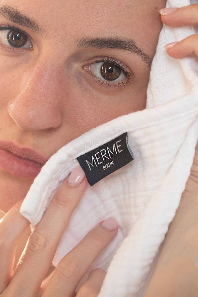 JUKSEREI MERME · FACIAL MUSLIN CLOTHS 3PAX