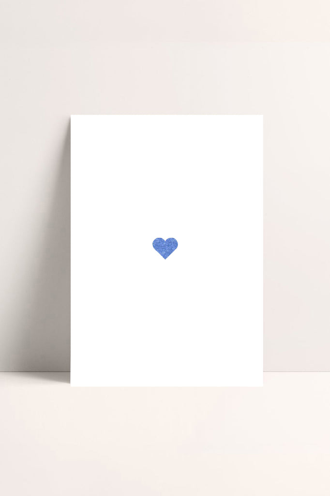 JUKSEREI POSTCARD · HEART (BLUE)