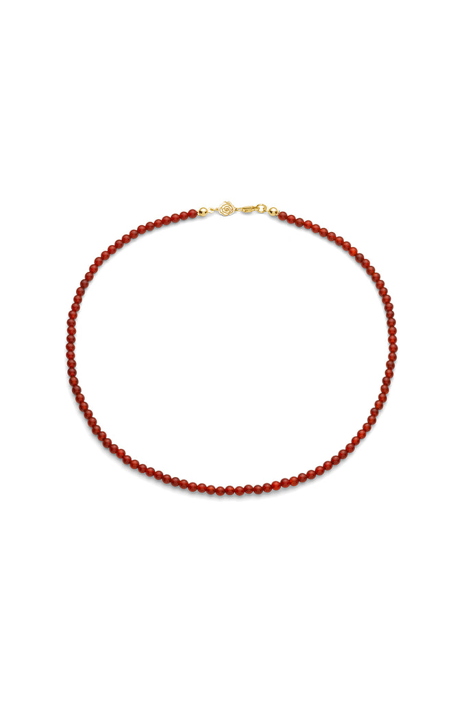 JUKSEREI ROSE CARNELIAN NECKLACE