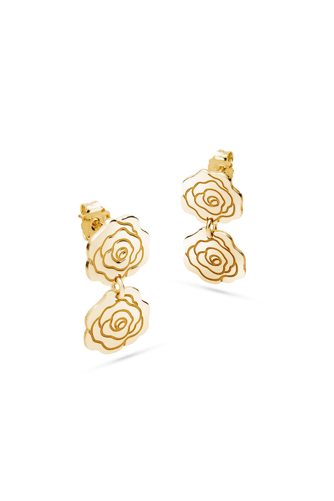 JUKSEREI ROSE DUO EARRINGS