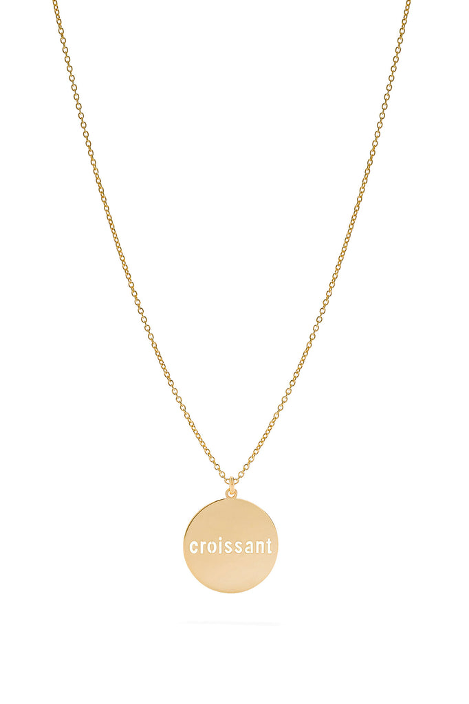 JUKSEREI ROUND CROISSANT NECKLACE · GOLD · B-STOCK