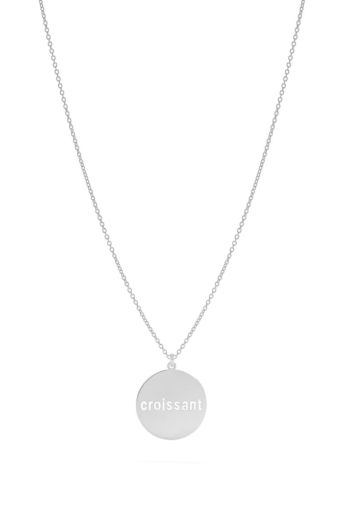 JUKSEREI ROUND CROISSANT NECKLACE · SILVER · B-STOCK