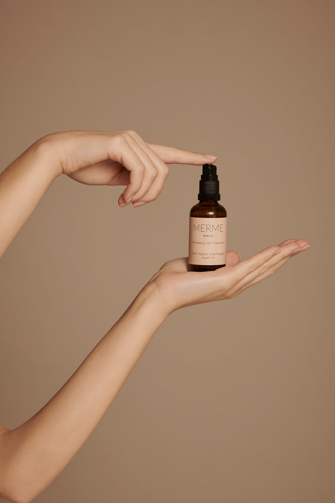 JUKSEREI MERME · REVITALISING HAIR TREATMENT (100% ORGANIC ARGAN OIL)