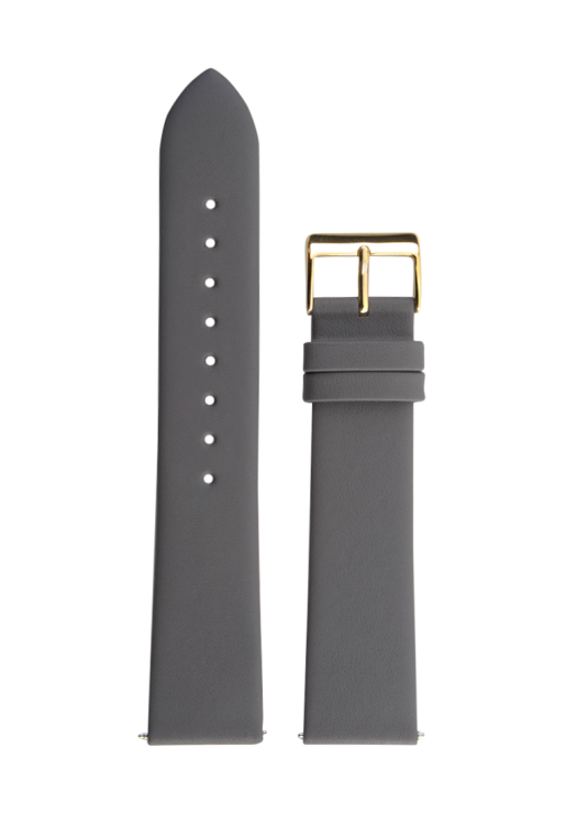 Junghans Rindslederband softgrau, 20mm