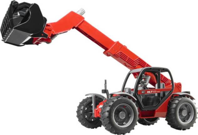 BRUDER 02125 Manitou Teleskoplader MLT 633, Ab 4-12 Jahren, Maße: 43,2 X 20,3 X 22,9 Cm, Kunststoff
