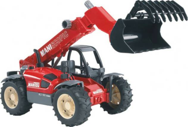 BRUDER 02125 Manitou Teleskoplader MLT 633, ab 4-12 Jahren, Maße: 43,2 x 20,3 x 22,9 cm, Kunststoff