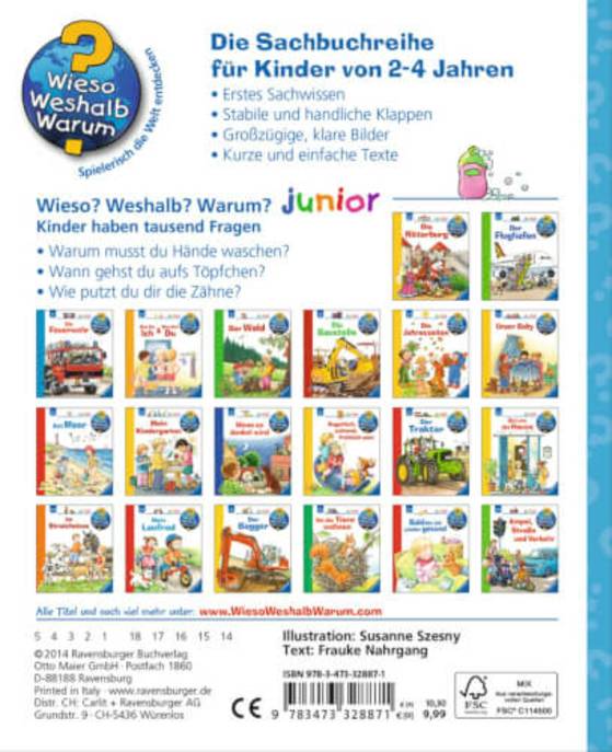Ravensburger 32887 Wieso? Weshalb? Warum? Junior 52 Zähne Putzen, Pipi Machen