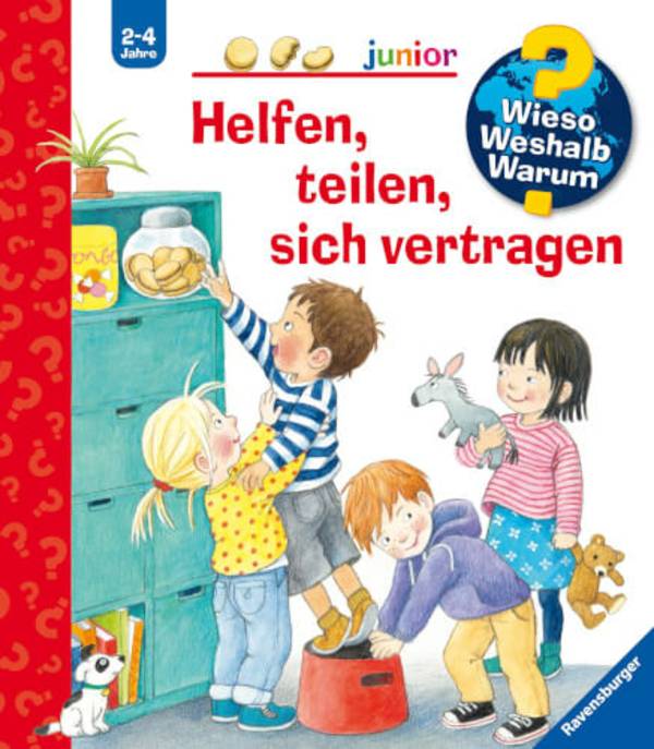 Ravensburger 32944 Wieso?Weshalb?Warum? Junior 66: Helfen, teilen, sich vertrage
