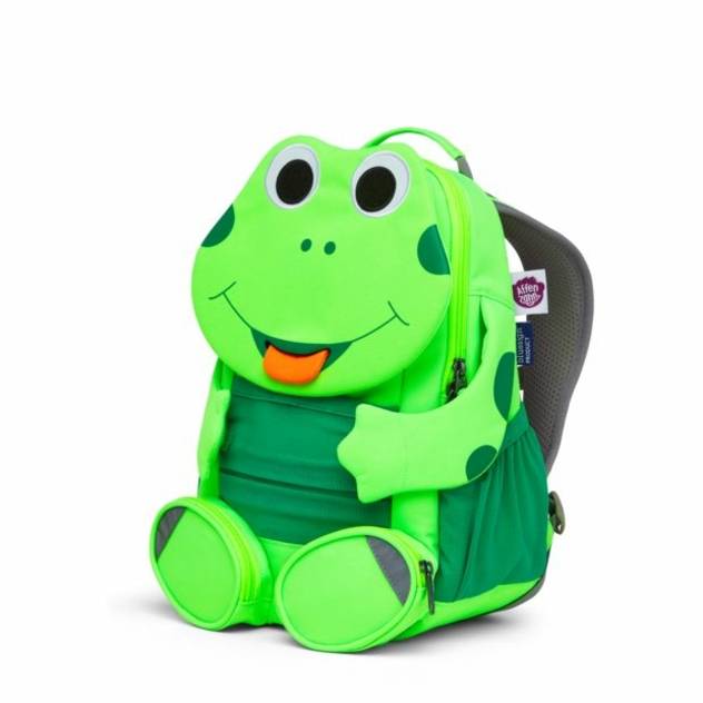 Affenzahn Rucksack "Großer Freund - Frosch Neon"