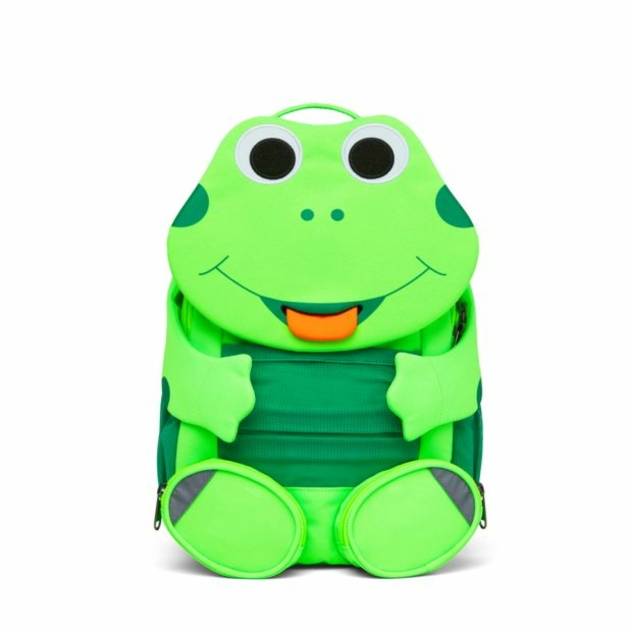 Affenzahn Rucksack "Großer Freund - Frosch Neon"