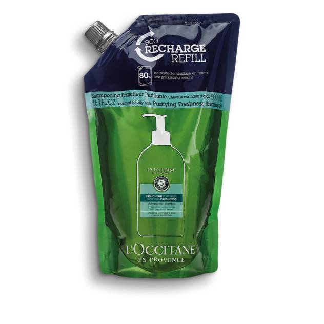 L´OCCITANE "AMACHOLOGIE" Revitalisierende Frische Shampoo Nachfüllpackung 500 ml