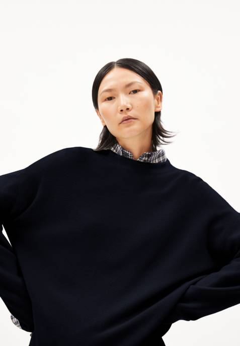 ARMEDANGELS Strickpullover "Merinaa Links Links"