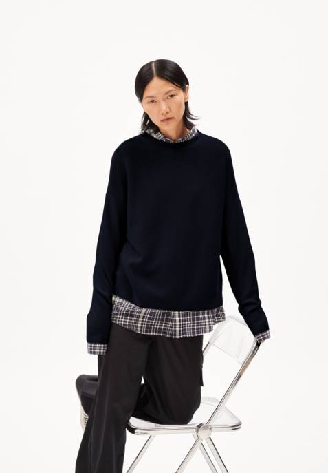 ARMEDANGELS Strickpullover "Merinaa Links Links"