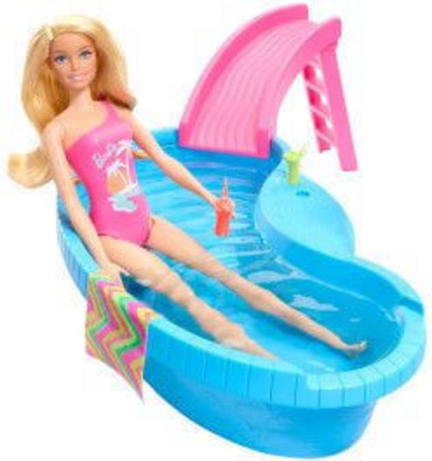Barbie BRB Pool mit Puppe (blond)