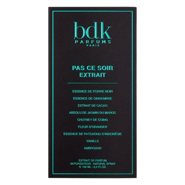 Bdk PARFUMS "Pas Ce Soir Extrait" Parfum 100 Ml